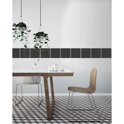 QUEENCE - TileSticker 15x15 - Dunkelgrau - 0.1 cm - Tile Sticker QUEENCE - TileSticker 15x15 - Dunkelgrau - 0.1 cm - Tile Sticker