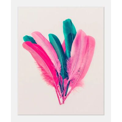 QUEENCE - Federn Bilder - 40 x 50 x 3 cm - Kunstdruck QUEENCE - Federn Bilder - 40 x 50 x 3 cm - Kunstdruck
