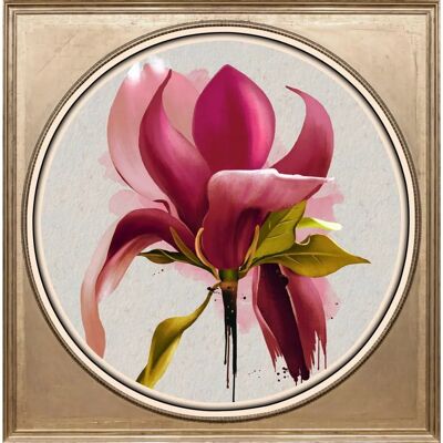 QUEENCE Blume Acrylglasbild - 40x40cm - Rosa - Wandkunst QUEENCE Blume Acrylglasbild - 40x40cm - Rosa - Wandkunst