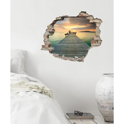 QUEENCE - Steg - Bunt - 60x50 cm - Wall decal QUEENCE - Steg - Bunt - 60x50 cm - Wall decal