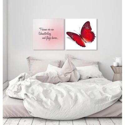 QUEENCE - flieg davon - 80x40x2 cm - Canvas Print QUEENCE - flieg davon - 80x40x2 cm - Canvas Print