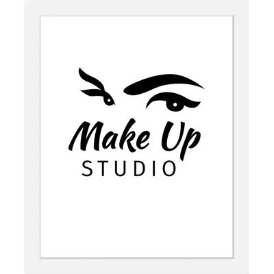 QUEENCE - Make up Studio - 40x50 cm - Schwarz - Art Print QUEENCE - Make up Studio - 40x50 cm - Schwarz - Art Print