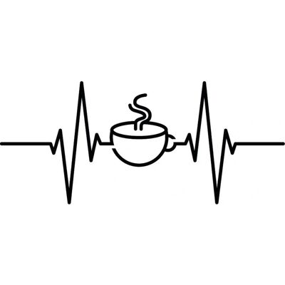 QUEENCE Kaffee Wanddeko - Kaffeetasse - 30x45 cm - Wanddekoration QUEENCE Kaffee Wanddeko - Kaffeetasse - 30x45 cm - Wanddekoration