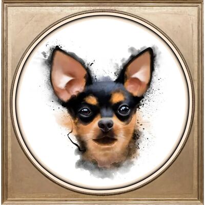 QUEENCE Hund Acrylglasbild 40x40cm - Wandkunst QUEENCE Hund Acrylglasbild 40x40cm - Wandkunst