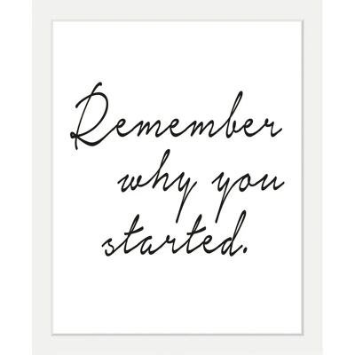 QUEENCE - Spruch - 30x40 cm - Schwarzer Rahmen - Art print QUEENCE - Spruch - 30x40 cm - Schwarzer Rahmen - Art print