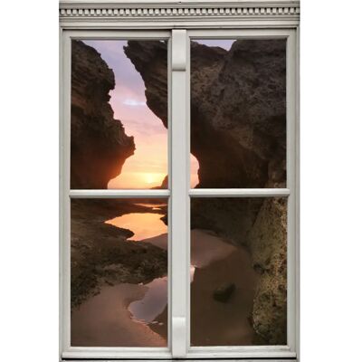 QUEENCE - Sonnenuntergang Wandtattoo - 40x60 cm - Natur bunt QUEENCE - Sonnenuntergang Wandtattoo - 40x60 cm - Natur bunt
