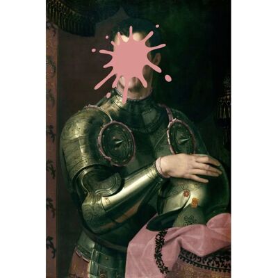 QUEENCE Ritter Acrylglasbild - 60x90 cm, rosa, eckig, Serie RITTER QUEENCE Ritter Acrylglasbild - 60x90 cm, rosa, eckig, Serie RITTER