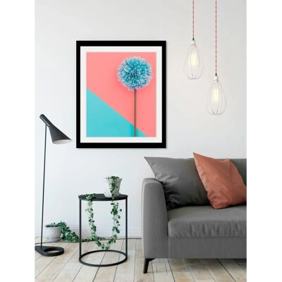 QUEENCE Pusteblume Wandbild - bunt (schwarz) - 50x70 cm - modern QUEENCE Pusteblume Wandbild - bunt (schwarz) - 50x70 cm - modern