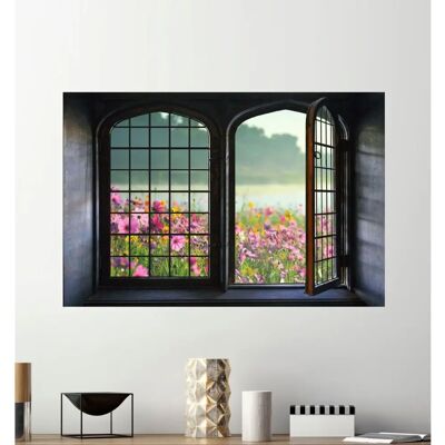 QUEENCE - Blumenwiese - 60x40 cm - mehrfarbig - Wandtattoos QUEENCE - Blumenwiese - 60x40 cm - mehrfarbig - Wandtattoos