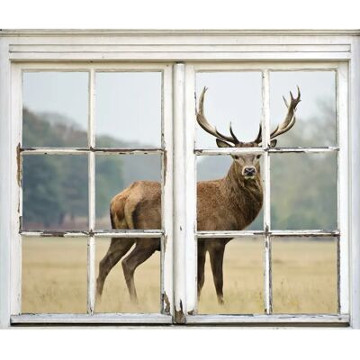 QUEENCE - Hirsch - braun - 60x40 cm - Wall sticker QUEENCE - Hirsch - braun - 60x40 cm - Wall sticker