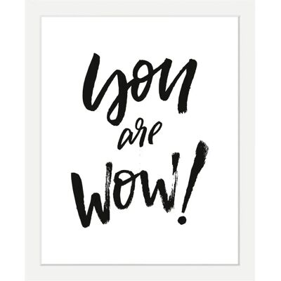 QUEENCE - Spruch Bilder 40x50x3 cm Schwarz - Gerahmt - Art print QUEENCE - Spruch Bilder 40x50x3 cm Schwarz - Gerahmt - Art print
