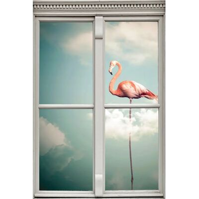 QUEENCE - Flamingo - 40x60 cm - rosa - Wall sticker QUEENCE - Flamingo - 40x60 cm - rosa - Wall sticker