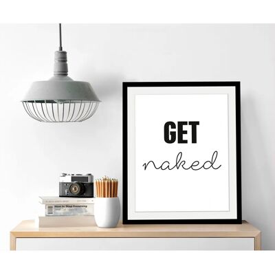 QUEENCE - get naked - 40x50 cm - gerahmt - Art print QUEENCE - get naked - 40x50 cm - gerahmt - Art print