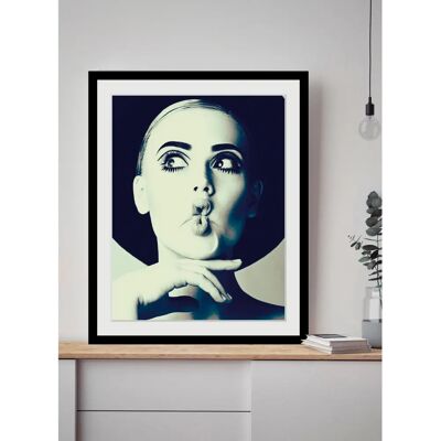 QUEENCE - Duckface - 30x40 cm - schwarz - Wandbild QUEENCE - Duckface - 30x40 cm - schwarz - Wandbild