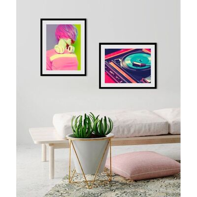 QUEENCE - Punk-Queen - Rosa - 30x40 cm - Wandbild Druck QUEENCE - Punk-Queen - Rosa - 30x40 cm - Wandbild Druck