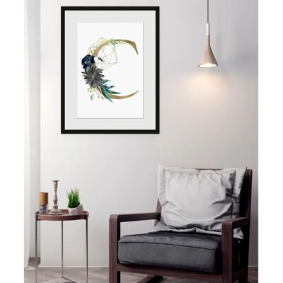 QUEENCE - C - 30x40 cm - Gold - Wandbild QUEENCE - C - 30x40 cm - Gold - Wandbild