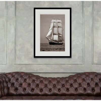 QUEENCE Jack Schiff Wandbild - 50x70cm, Hochwertiger Rahmen QUEENCE Jack Schiff Wandbild - 50x70cm, Hochwertiger Rahmen