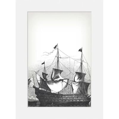 QUEENCE - Charles - 40x50 cm - grau - Wandbild QUEENCE - Charles - 40x50 cm - grau - Wandbild