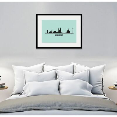 QUEENCE - Nürnberg Skyline - 40 x 30 cm QUEENCE - Nürnberg Skyline - 40 x 30 cm