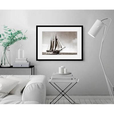 QUEENCE - Jimmy - 40x30 cm - Weißer Rahmen - Wandbild QUEENCE - Jimmy - 40x30 cm - Weißer Rahmen - Wandbild