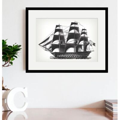 QUEENCE - Jackie - Weiß - 40x30 cm - Wall Art QUEENCE - Jackie - Weiß - 40x30 cm - Wall Art