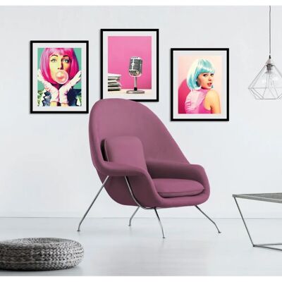 QUEENCE - ON AIR - 40x50 - rosa - Wandbild QUEENCE - ON AIR - 40x50 - rosa - Wandbild