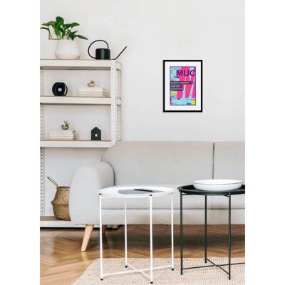 QUEENCE - MUC AIRPORT - pink - 40x50 cm - Wall art QUEENCE - MUC AIRPORT - pink - 40x50 cm - Wall art