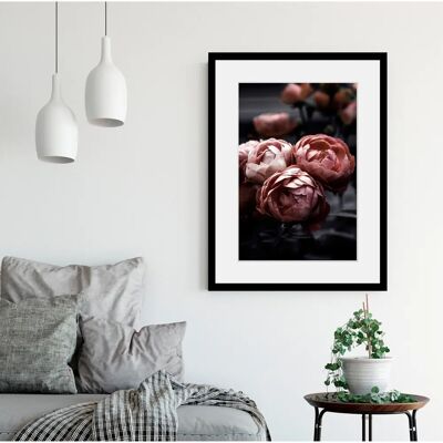QUEENCE - Helen - Rosa - 40x50 cm - Wandbilddruck QUEENCE - Helen - Rosa - 40x50 cm - Wandbilddruck