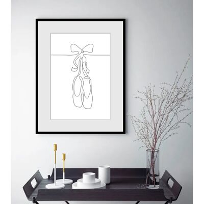 QUEENCE - Prima Ballerina - 40x50 cm - Wandbild QUEENCE - Prima Ballerina - 40x50 cm - Wandbild