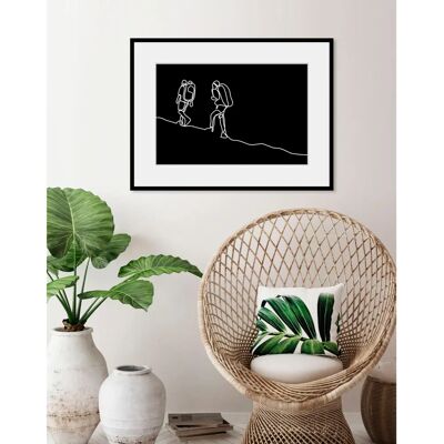 QUEENCE - Mount Everest - 40x30 cm - Gerahmtes Bild QUEENCE - Mount Everest - 40x30 cm - Gerahmtes Bild