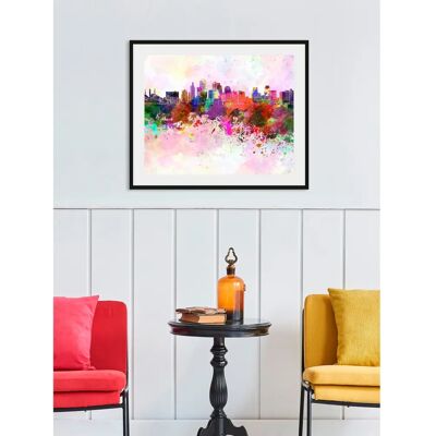 QUEENCE - City Color Splash - 70x50 cm - Wall Art QUEENCE - City Color Splash - 70x50 cm - Wall Art