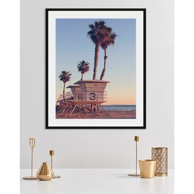 QUEENCE - Denise - 40x50 cm - Blau - Gerahmtes Bild QUEENCE - Denise - 40x50 cm - Blau - Gerahmtes Bild
