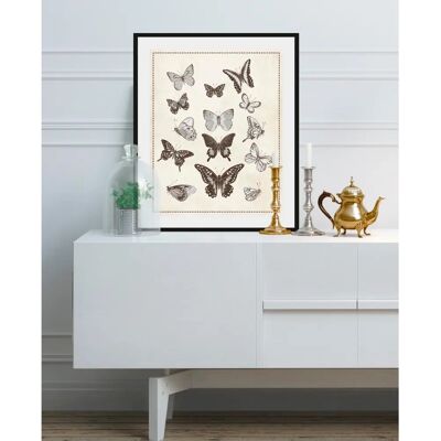 QUEENCE - Pamela - Grau - 50x70 cm - Wandbild QUEENCE - Pamela - Grau - 50x70 cm - Wandbild