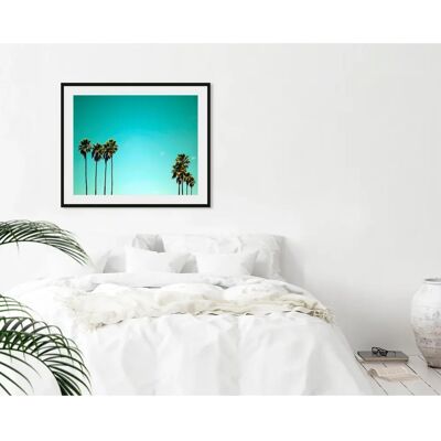 QUEENCE Palma De Mallorca - 70 x 50 cm - blau - Querformat - Artwork QUEENCE Palma De Mallorca - 70 x 50 cm - blau - Querformat - Artwork