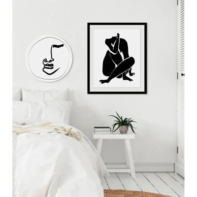 QUEENCE - Anna - 40 x 50 cm - Schwarz - Wall art print QUEENCE - Anna - 40 x 50 cm - Schwarz - Wall art print