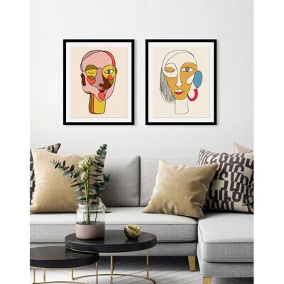QUEENCE - Santana - 40x50 cm - Bunt - Wall art QUEENCE - Santana - 40x50 cm - Bunt - Wall art