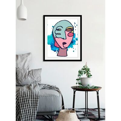 QUEENCE Marlick - 40 cm x 50 cm - Hochformat - bunt - Wall art print QUEENCE Marlick - 40 cm x 50 cm - Hochformat - bunt - Wall art print
