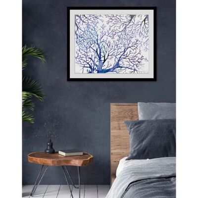 QUEENCE - Mila - Blau - 40x30 cm - Wall Art Print QUEENCE - Mila - Blau - 40x30 cm - Wall Art Print