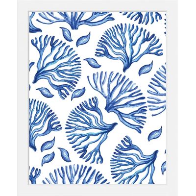 QUEENCE - Malte - Blau - 30x40 cm - Wandbild QUEENCE - Malte - Blau - 30x40 cm - Wandbild
