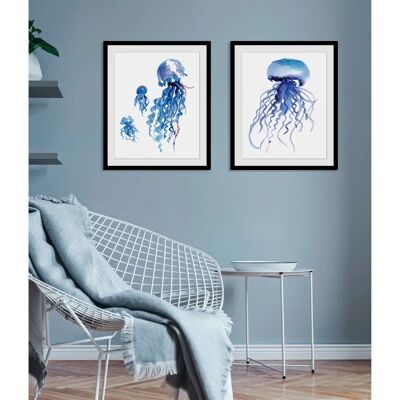 QUEENCE - Ben - blau - 30x40 cm - Wall art print QUEENCE - Ben - blau - 30x40 cm - Wall art print