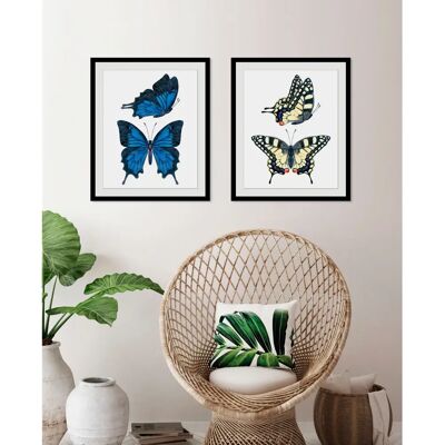 QUEENCE - Amanda - 50x70 cm - Blau - Wall art print QUEENCE - Amanda - 50x70 cm - Blau - Wall art print