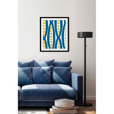 QUEENCE - Newsha - Blau - 30x40 cm - Wall Art QUEENCE - Newsha - Blau - 30x40 cm - Wall Art