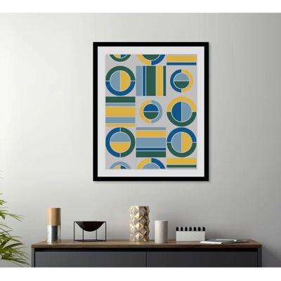 QUEENCE Christina Wandbild - Abstraktes Gerahmtes Bild 30x40cm QUEENCE Christina Wandbild - Abstraktes Gerahmtes Bild 30x40cm