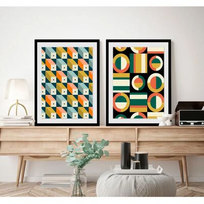 QUEENCE - Noel - Bunt - 50x70 cm - Gerahmte Wandkunst QUEENCE - Noel - Bunt - 50x70 cm - Gerahmte Wandkunst