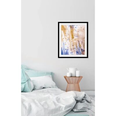 QUEENCE - Louis - Gold - 30x40 cm - Wandkunst mit Rahmen QUEENCE - Louis - Gold - 30x40 cm - Wandkunst mit Rahmen