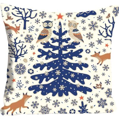 QUEENCE Klaas Dekokissen - Schneeflocken Muster - 40cm QUEENCE Klaas Dekokissen - Schneeflocken Muster - 40cm