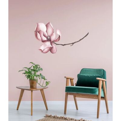 QUEENCE - Sabrina - 70x70 cm - rosa Blume - Wandtattoo QUEENCE - Sabrina - 70x70 cm - rosa Blume - Wandtattoo