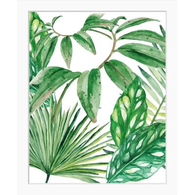 QUEENCE Dschungelblatt Wandbild - 30x40 cm Gerahmtes Naturbild QUEENCE Dschungelblatt Wandbild - 30x40 cm Gerahmtes Naturbild