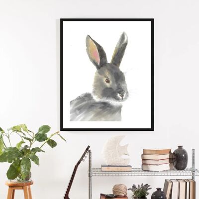 QUEENCE - Alexo - 30x40 cm - Grau - Wandkunst QUEENCE - Alexo - 30x40 cm - Grau - Wandkunst