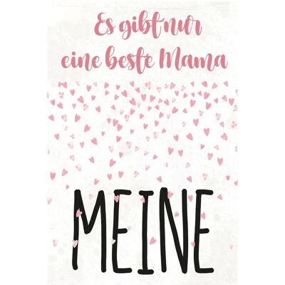 QUEENCE - Mama - Rosa - 30x20 cm - Metal wall art QUEENCE - Mama - Rosa - 30x20 cm - Metal wall art